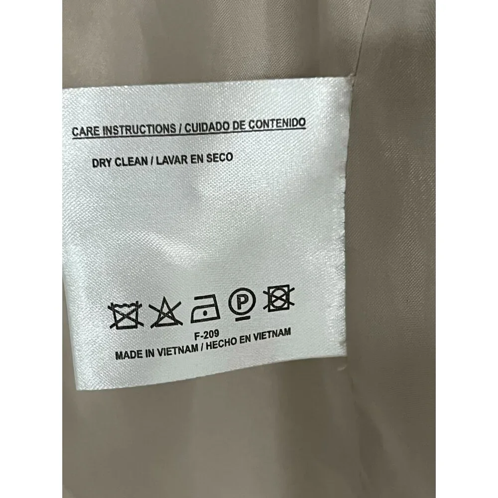 Fleet Street Women Large Jacket/Coat Tan Orange Detachable Hood Zip Snap - Picture 15 of 15